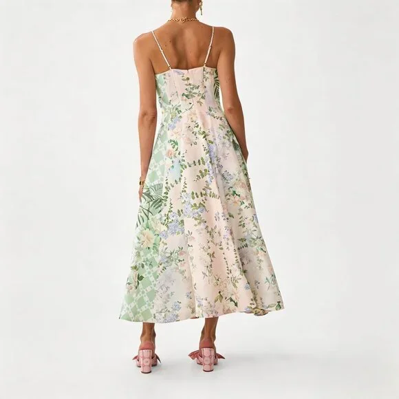 Camilla corset dress with long flared skirt - Picture 2 of 16